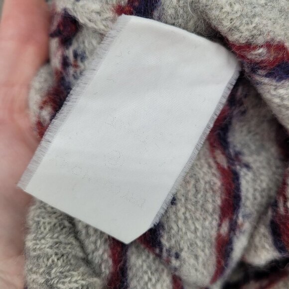 Woolrich womens XL pullover sweater long sleeve round neck heart graphics - Picture 7 of 9